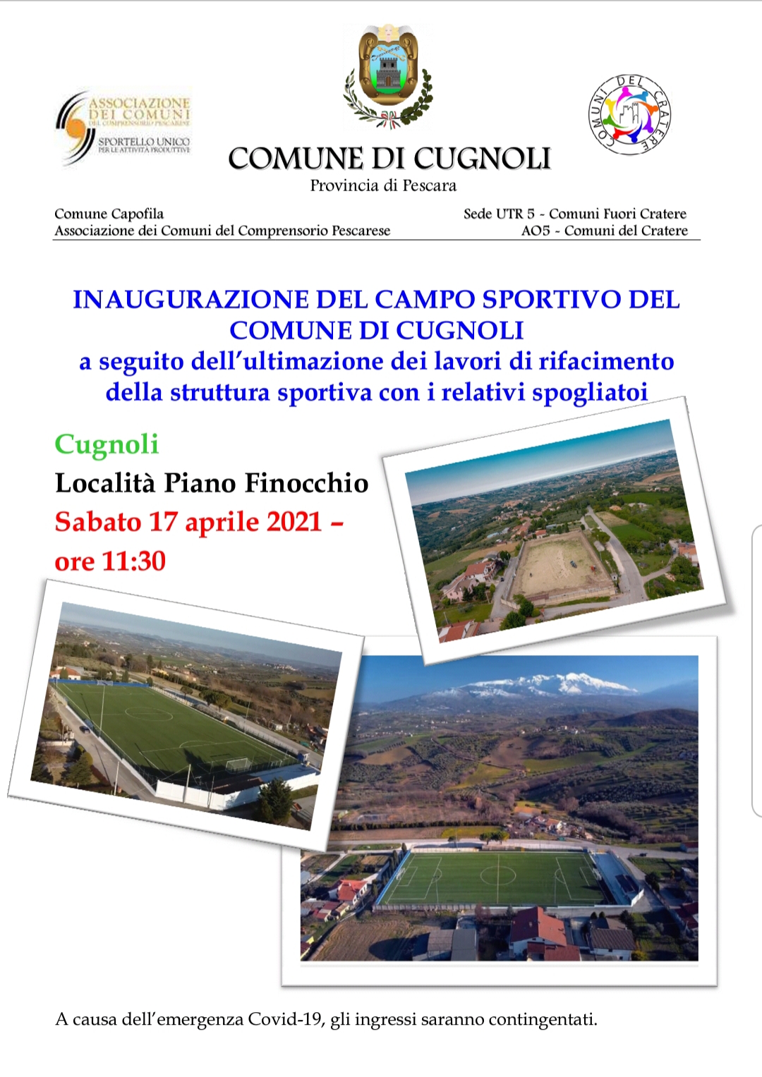 Inaugurazione campo sportivo - 17 aprile 2021